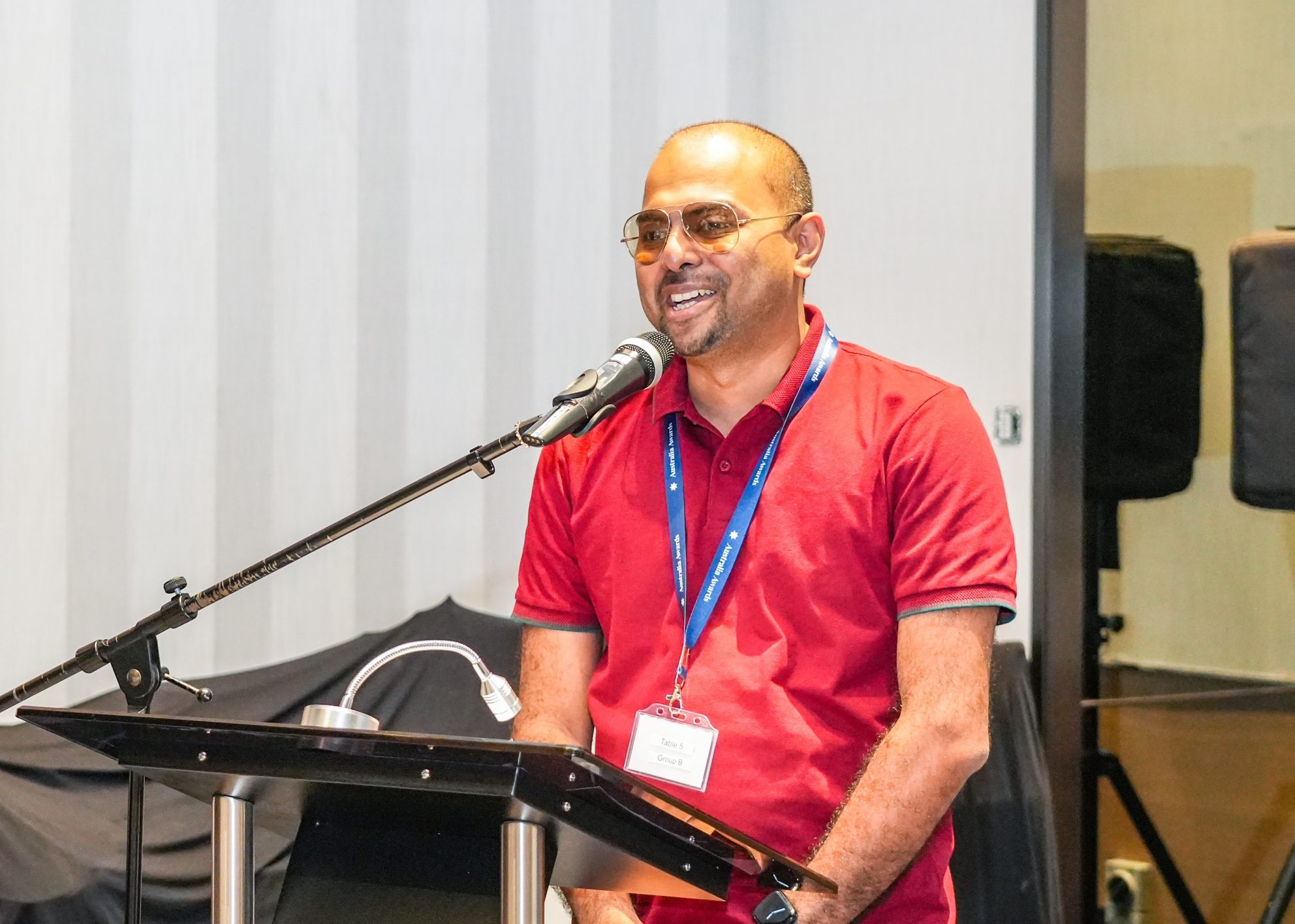 Tuan delivering the closing remarks at the 2025 Regional Alumni Workshop in Colombo, Sri Lanka.